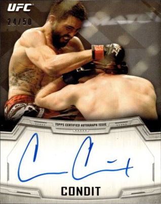 Carlos Condit 2014 Topps UFC Knockout Autographs #KA-CC Red Ink