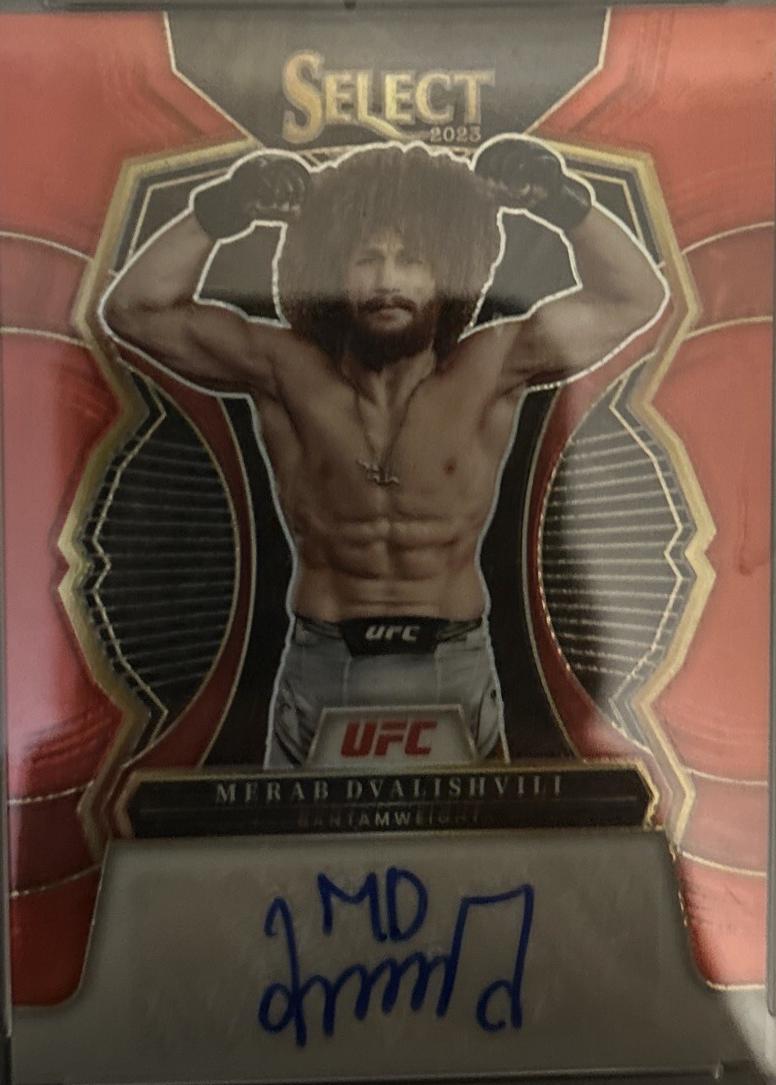 Merab Dvalishvili 2023 Panini Select UFC Signatures #35 Red