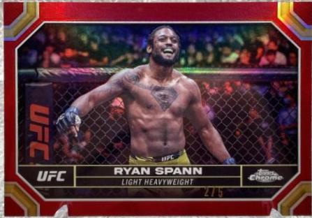 Ryan Spann 2024 Topps Chrome UFC Base #171 Red Refractor