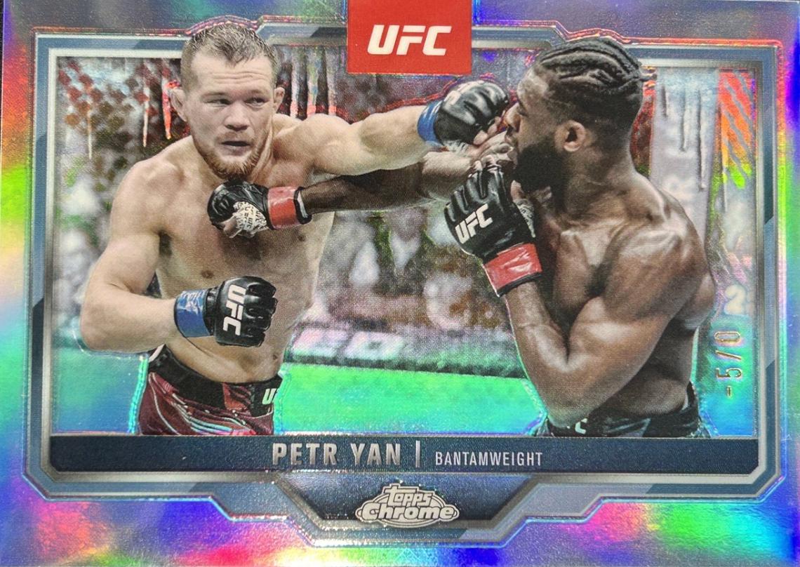 Petr Yan 2025 Topps Chrome UFC Base #116 FrozenFractor