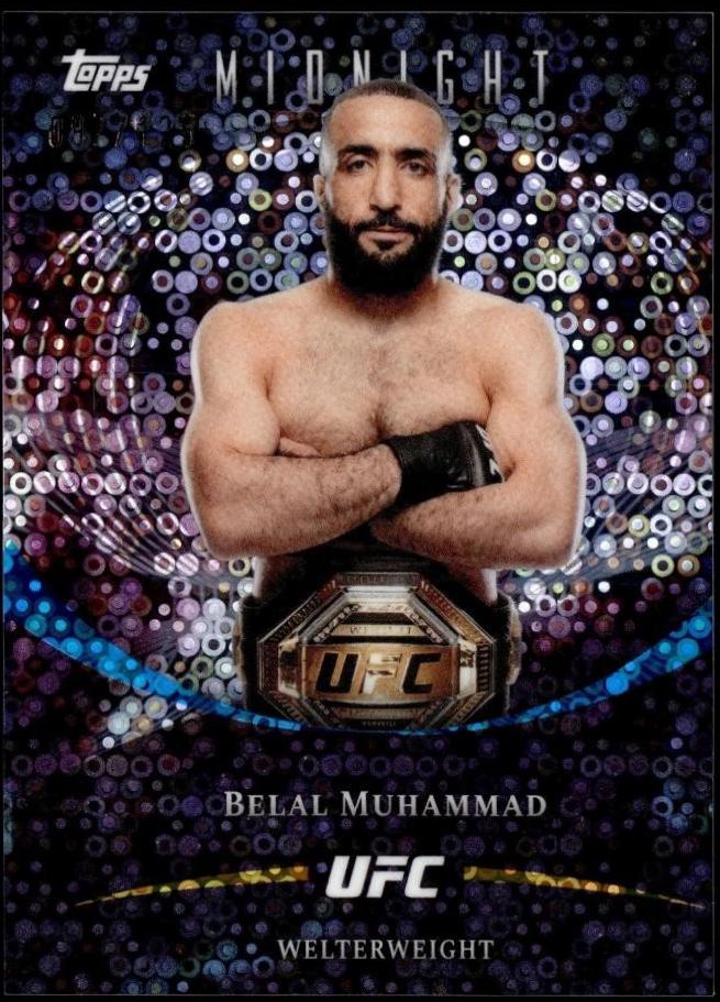 Belal Muhammad 2026 Topps Midnight UFC Base #82 Morning