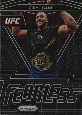 Ciryl Gane 2022 Panini Prizm UFC Fearless #21 Black
