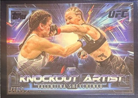 Valentina Shevchenko 2025 Topps Knockout UFC Knockout Artists #KA-13 Black