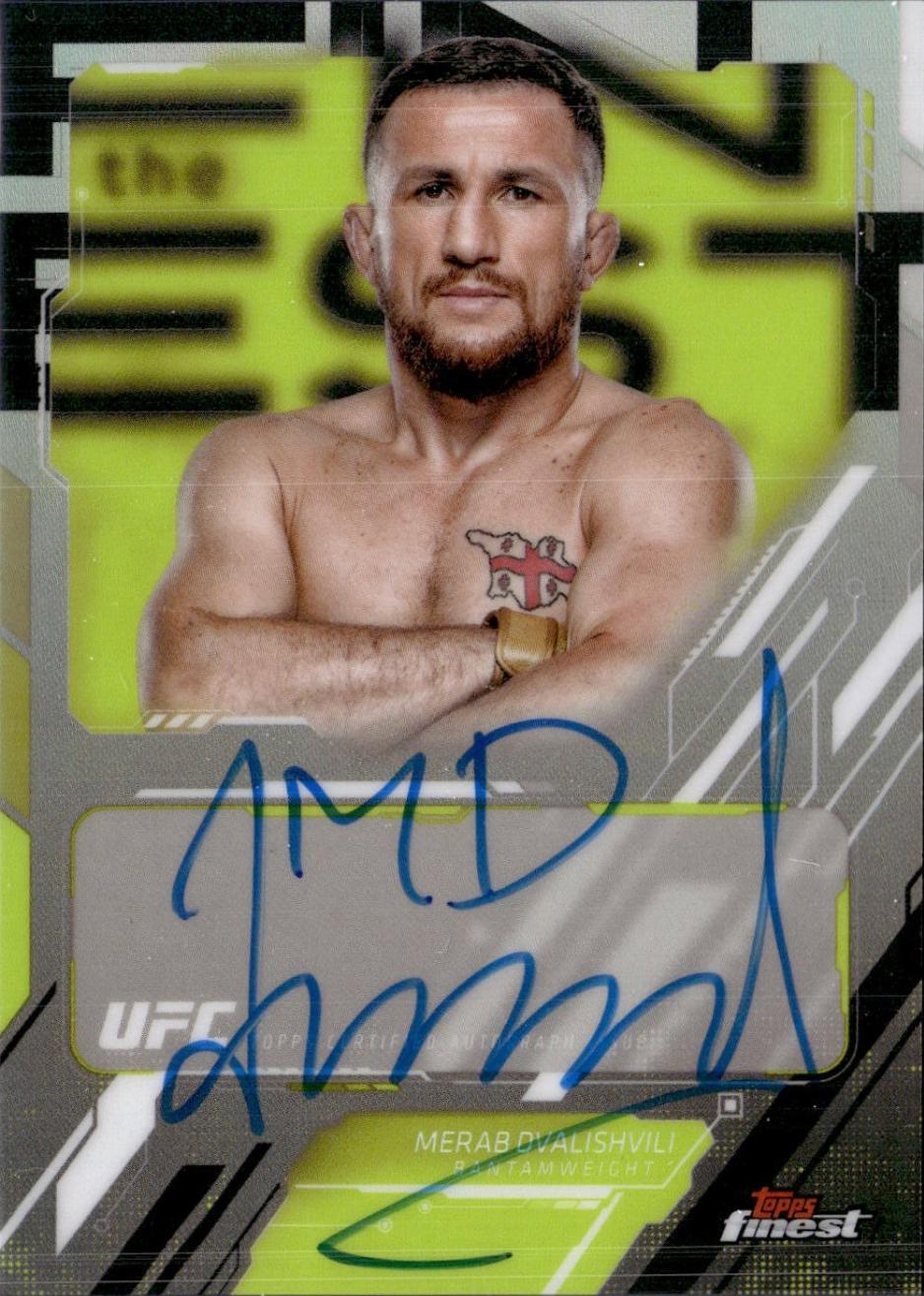 Merab Dvalishvili 2025 Topps Finest UFC The Finest #TFA-MD Refractor