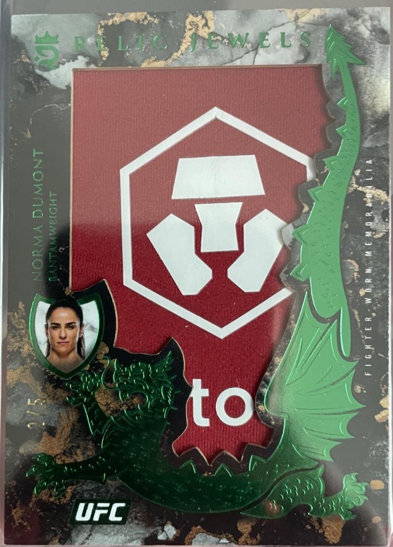 Norma Dumont 2025 Topps Royalty UFC Relic Jewels #RJ-ND Green