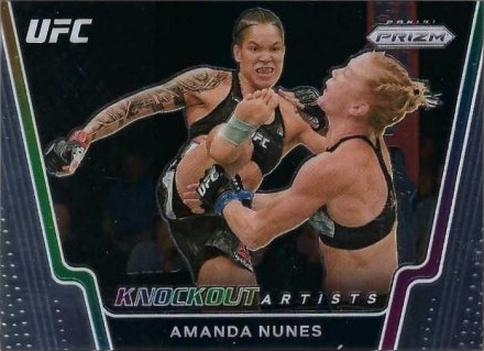 Amanda Nunes 2021 Panini Prizm UFC Knockout Artists #11 Black