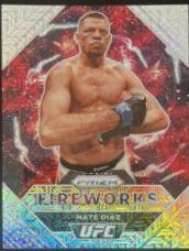Nate Diaz 2021 Panini Prizm UFC Fireworks #17 Mojo