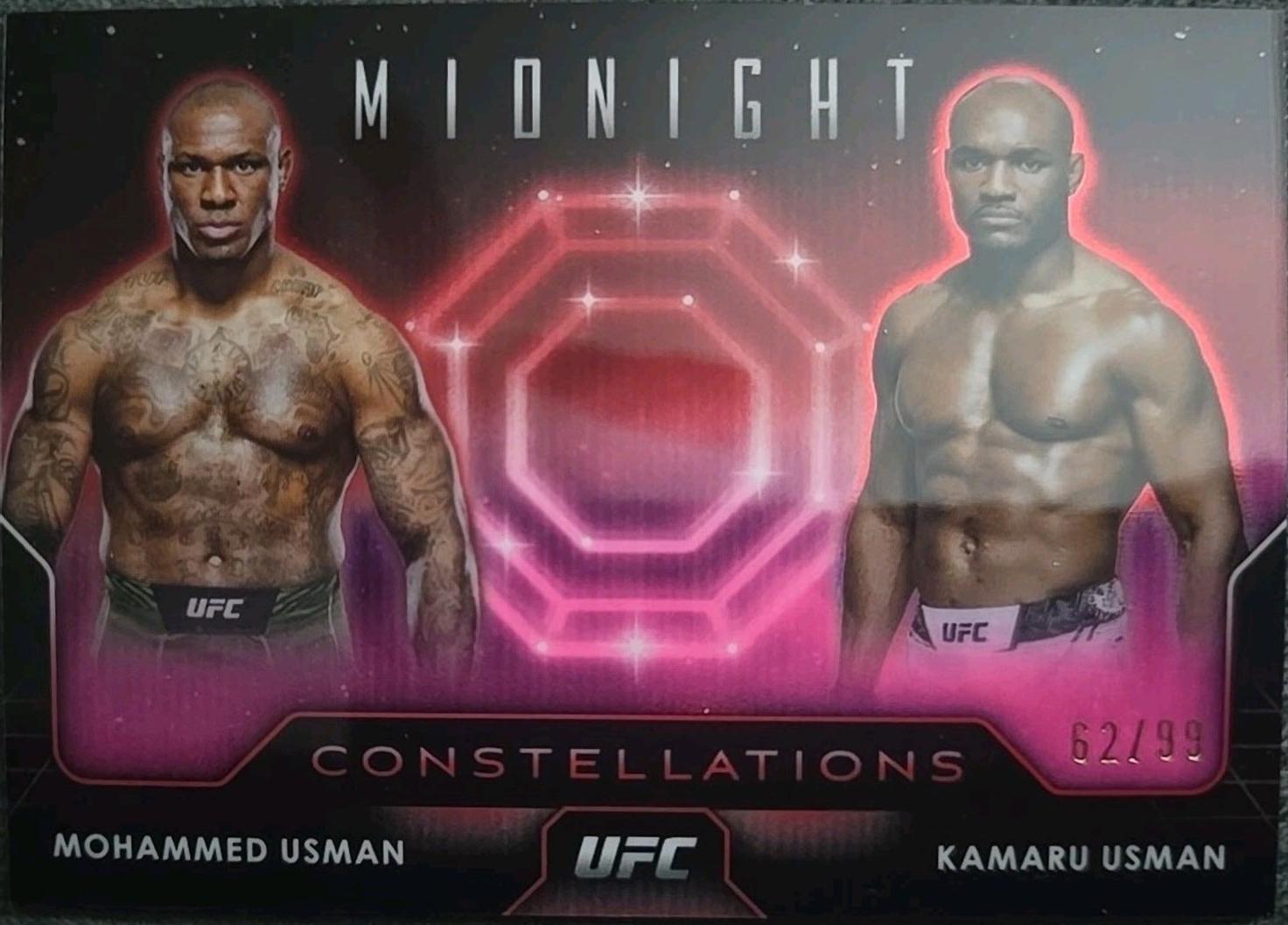 Mohammed Usman / Kamaru Usman 2024 Topps Midnight UFC Constellations #CO-12 Twilight