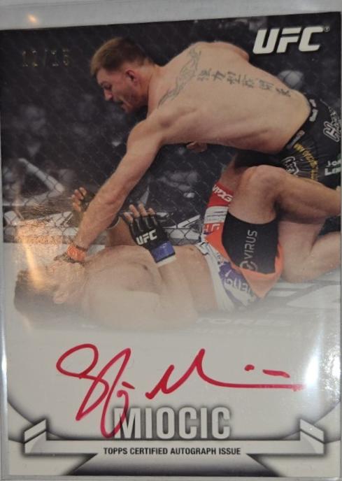 Stipe Miocic 2013 Topps UFC Knockout Knockout Autographs #KA-SM Red Ink Nickname