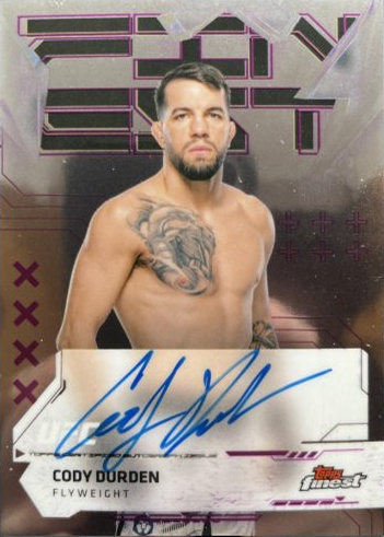 Cody Durden 2025 Topps Finest UFC Finest Autographs #FA-CD Black Refractor