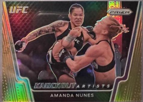 Amanda Nunes 2021 Panini Prizm UFC Base #66 Gold