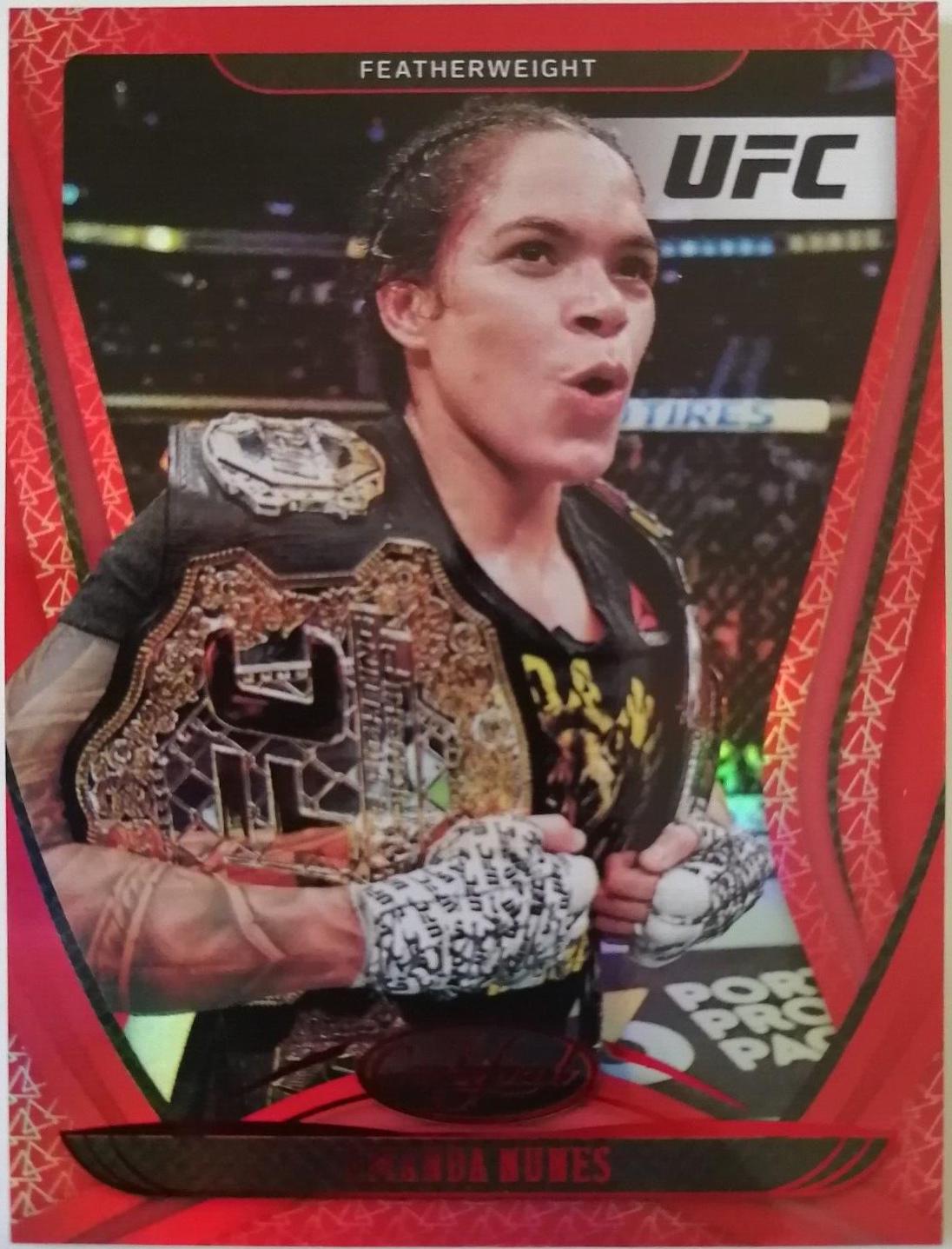 Amanda Nunes 2021 Panini Chronicles UFC Base Certified #121 Red