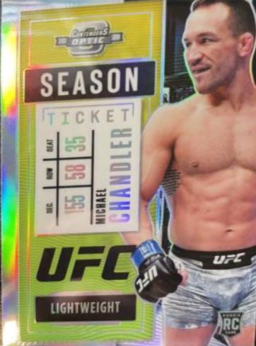 Michael Chandler 2021 Panini Chronicles UFC Base Contenders Optic Season Ticket #268 Silver