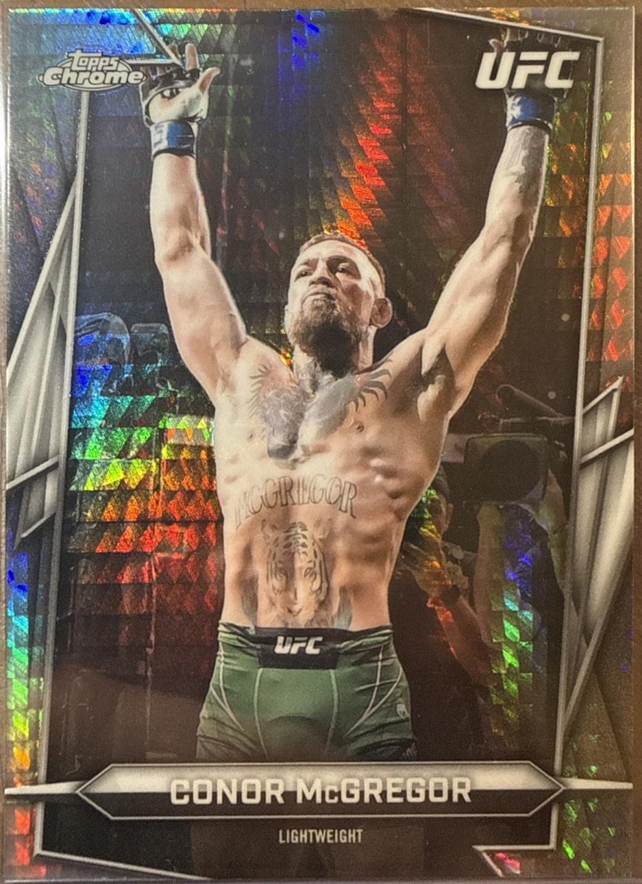 Conor McGregor 2026 Topps Chrome UFC Base #5 Prism Refractor