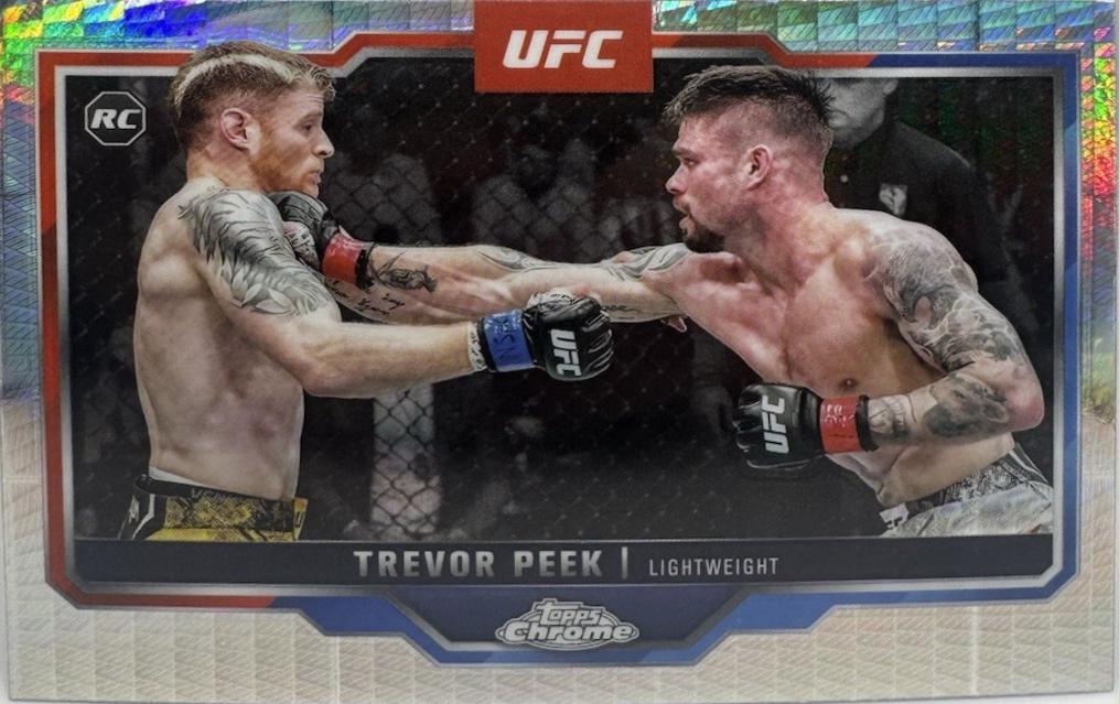 Trevor Peek 2025 Topps Chrome UFC Base #180 Prism Refractor