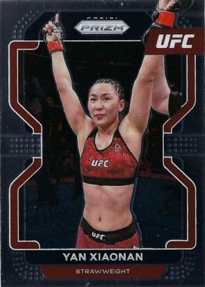 Yan Xiaonan 2022 Panini Prizm UFC Base #194 Black Shimmer