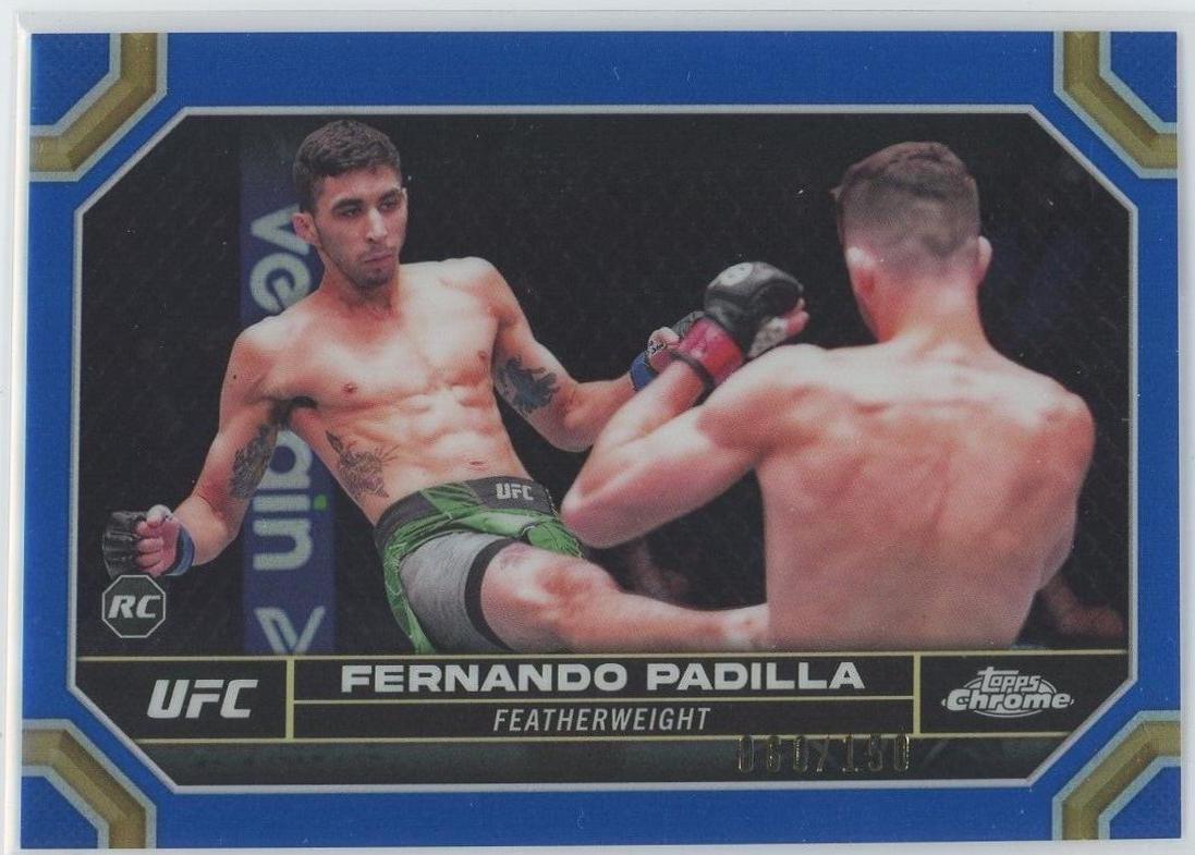 Fernando Padilla 2024 Topps Chrome UFC Base #35 Blue Refractor