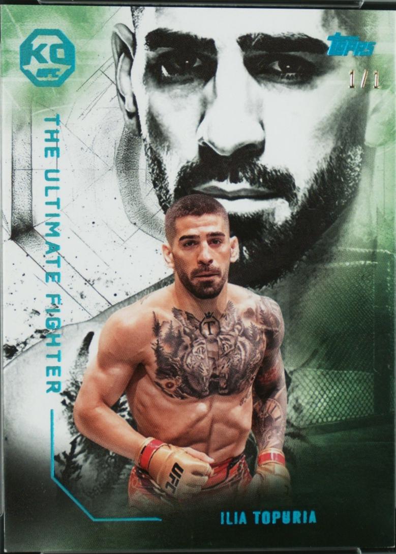 Ilia Topuria 2025 Topps Knockout UFC The Ultimate Fighter #UF-9 Platinum