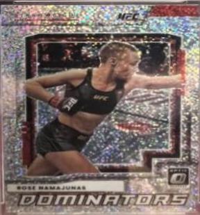 Rose Namajunas 2022 Panini Donruss Optic UFC Dominators #4 White Sparkle