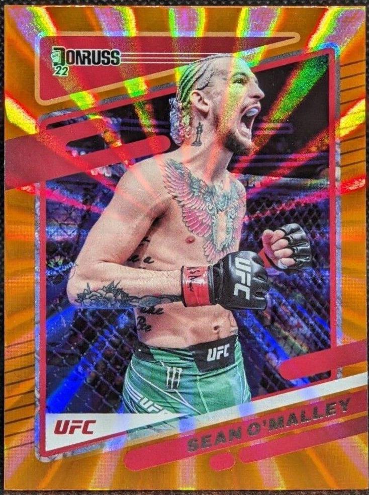 Sean O'Malley 2022 Panini Donruss UFC Base #48 Orange