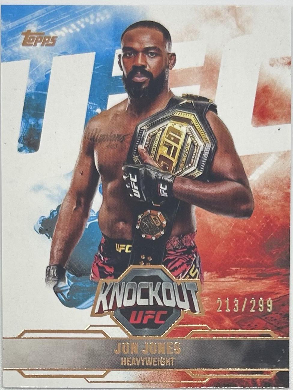 Jon Jones 2025 Topps Knockout UFC Base #100 Bronze