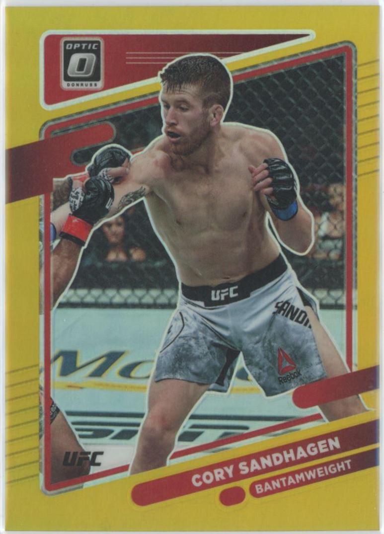 Cory Sandhagen 2022 Panini Donruss Optic UFC Base #8 Gold