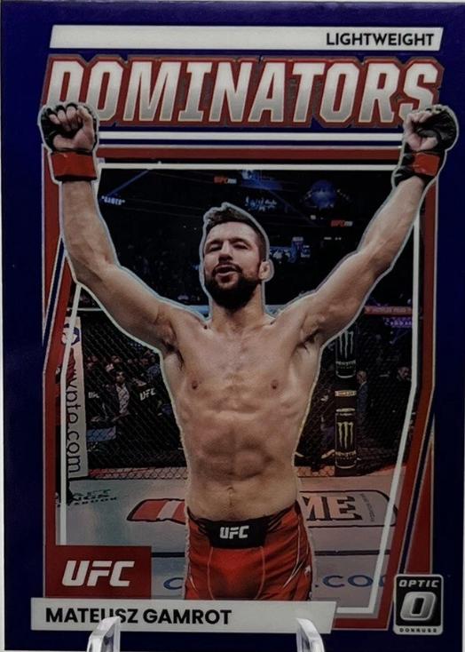 Mateusz Gamrot 2023 Panini Donruss Optic UFC Dominators #3 Purple