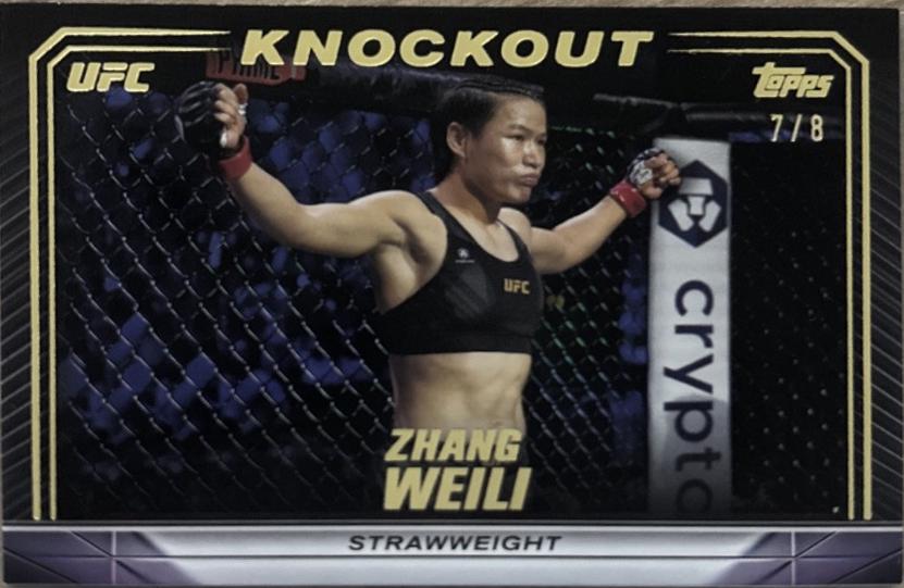 Zhang Weili 2024 Topps Knockout UFC Base #86 Gold
