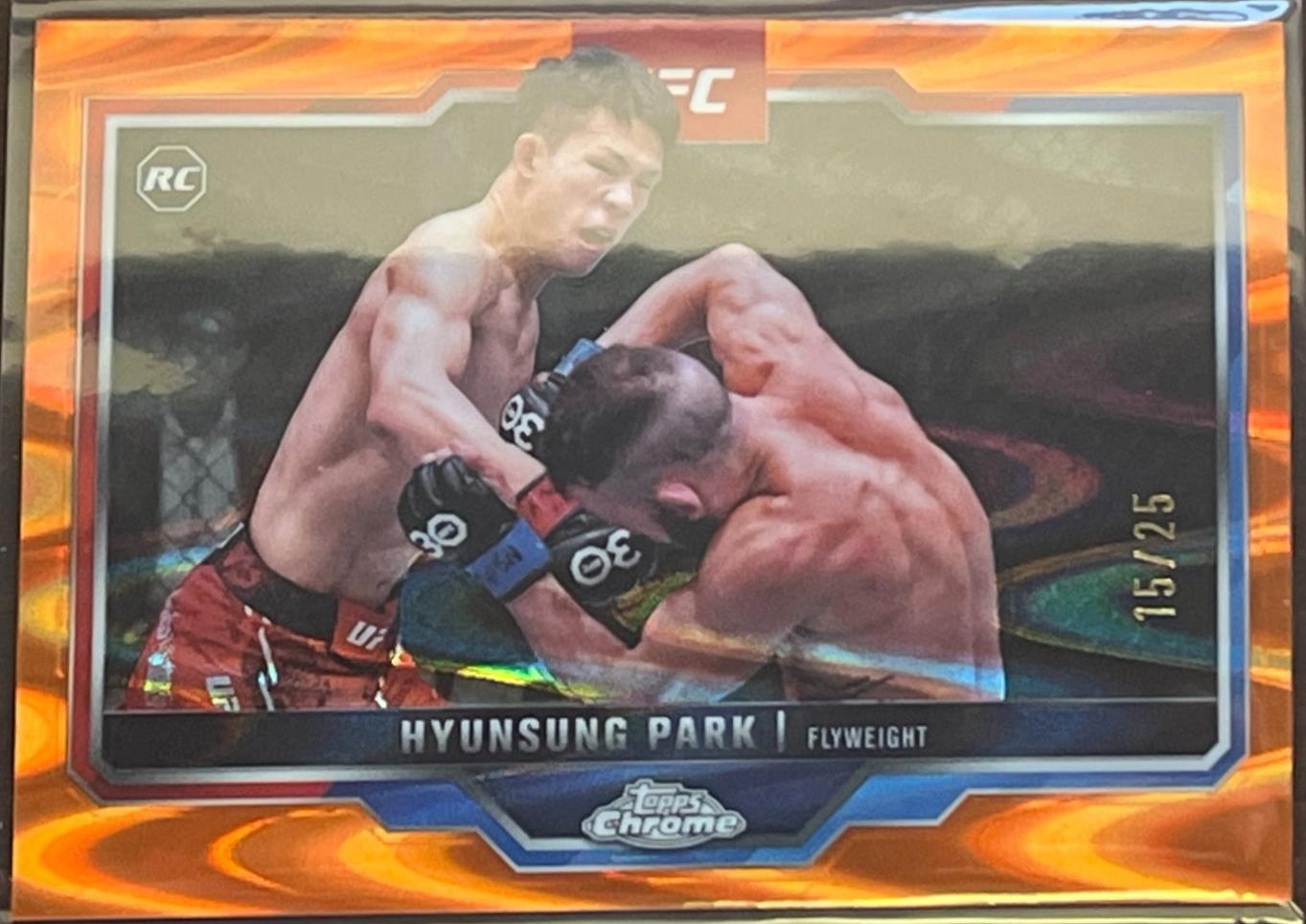 Hyunsung Park 2025 Topps Chrome UFC Base #169 Orange Refractor