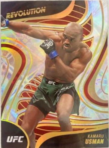 Kamaru Usman 2023 Panini Chronicles UFC Revolution #14 Galactic