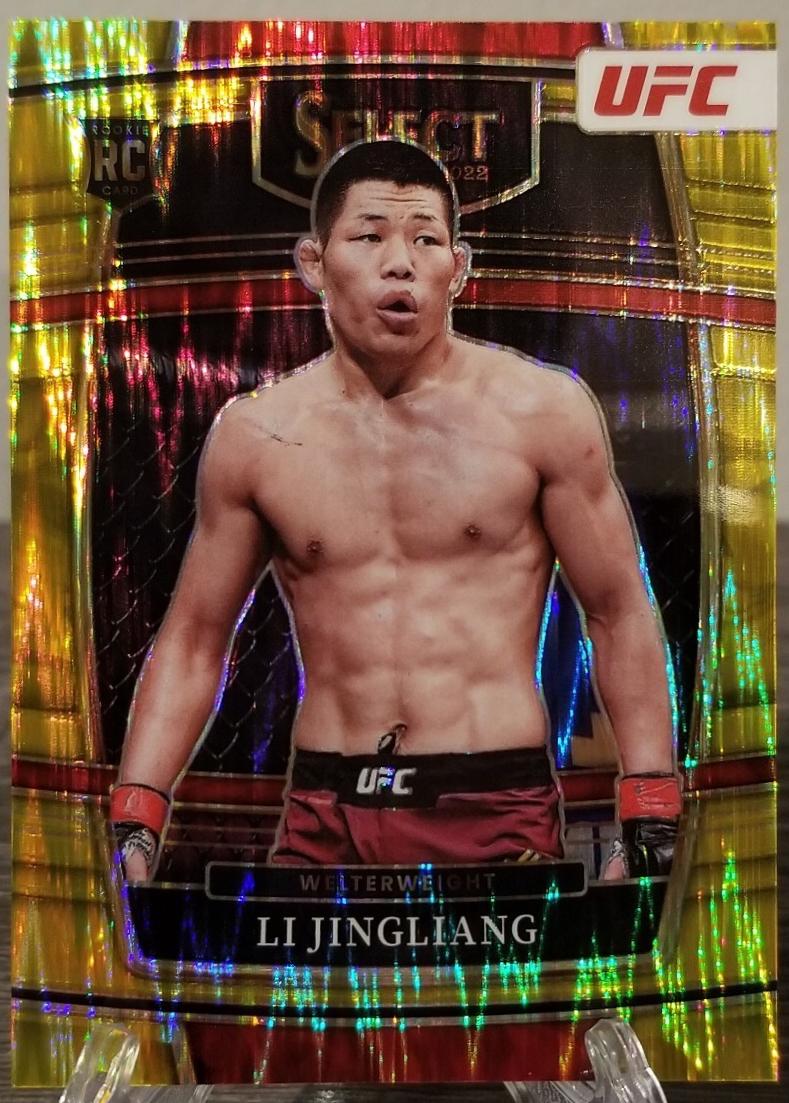 Li Jingliang 2022 Panini Select UFC Concourse #74 Gold Flash