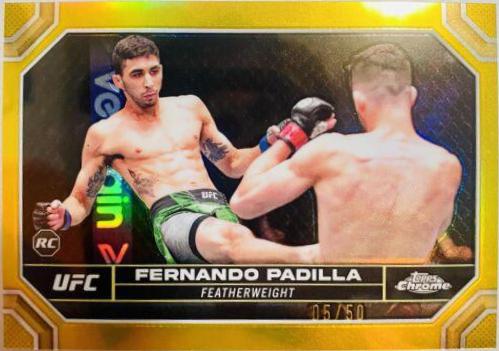 Fernando Padilla 2024 Topps Chrome UFC Base #35 Gold Refractor