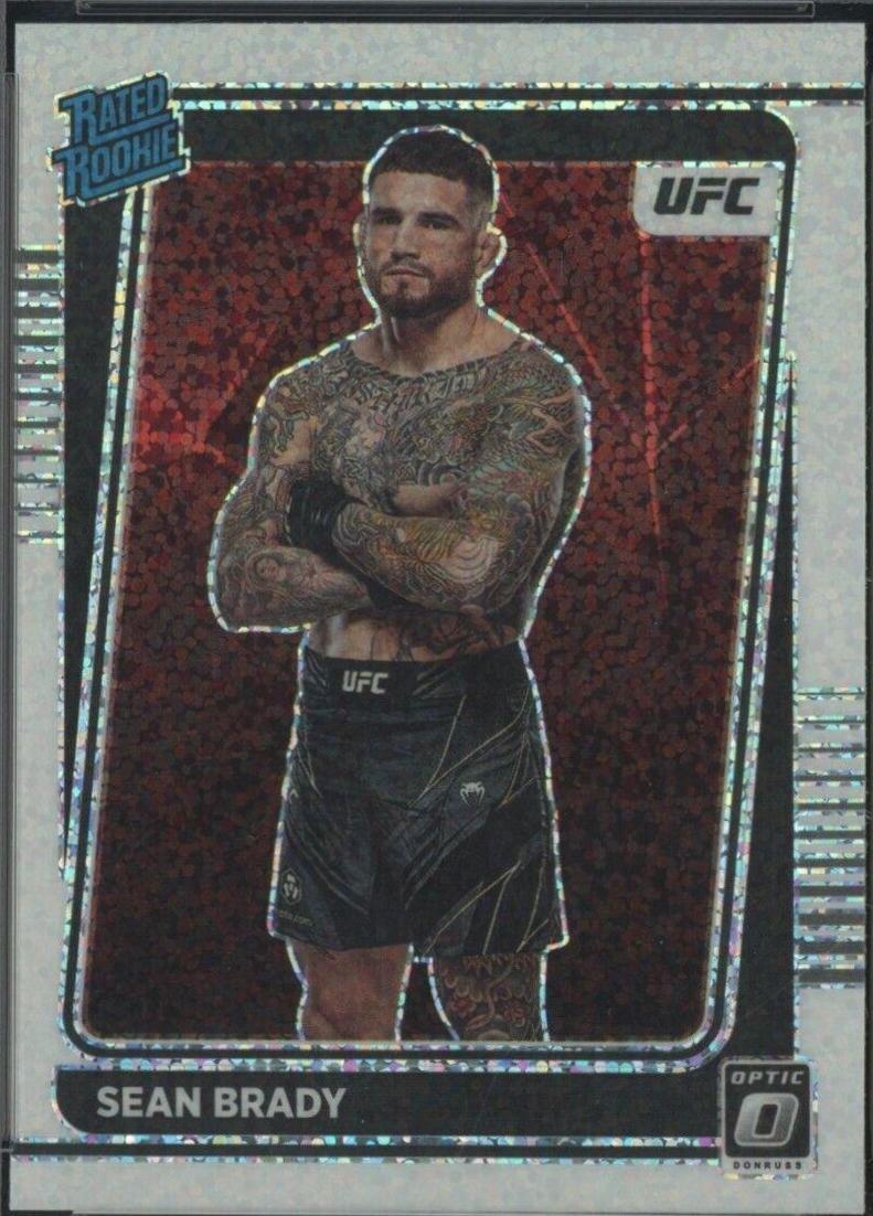 Sean Brady 2022 Panini Donruss Optic UFC Base #118 White Sparkle