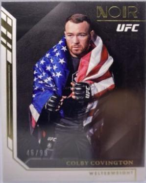 Colby Covington 2023 Panini Chronicles UFC Base Noir #417 Purple