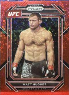 Matt Hughes 2023 Panini Prizm Under Card UFC Base #142 Red