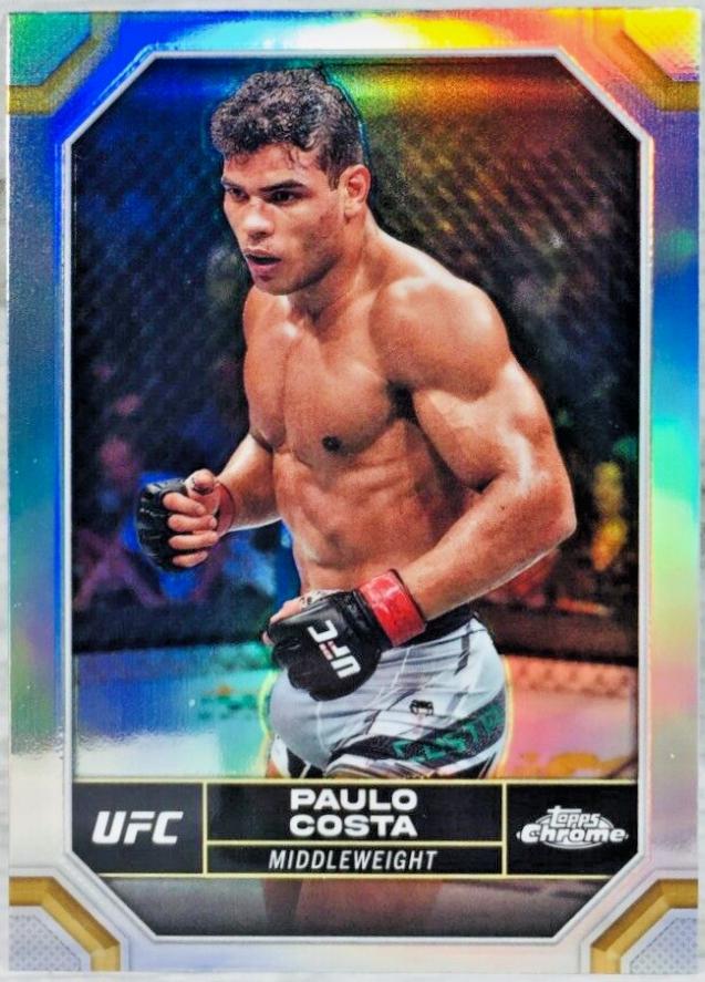 Paulo Costa 2024 Topps Chrome UFC Base #154 Refractor