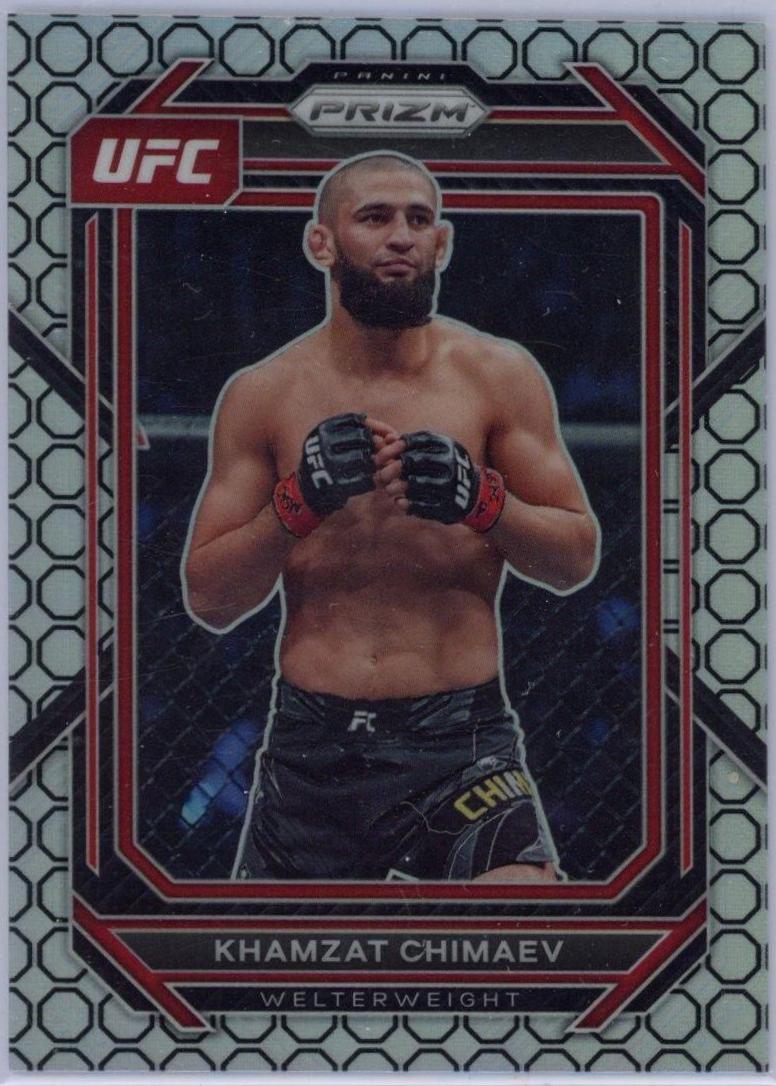 Khamzat Chimaev 2023 Panini Prizm UFC Base #150 Octagon