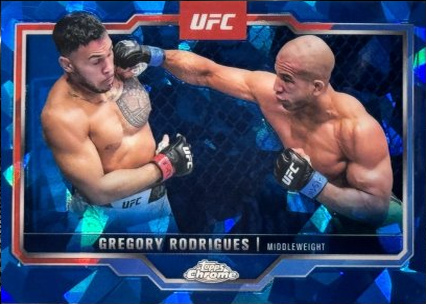 Gregory Rodrigues 2025 Topps Chrome Sapphire UFC Base Sapphire #20 Padparadscha Sapphire