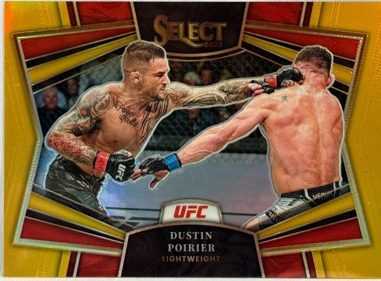 Dustin Poirier 2023 Panini Select UFC Snapshots #26 Gold