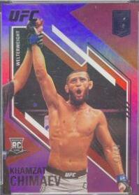 Khamzat Chimaev 2021 Panini Chronicles UFC Base XR #200 Purple