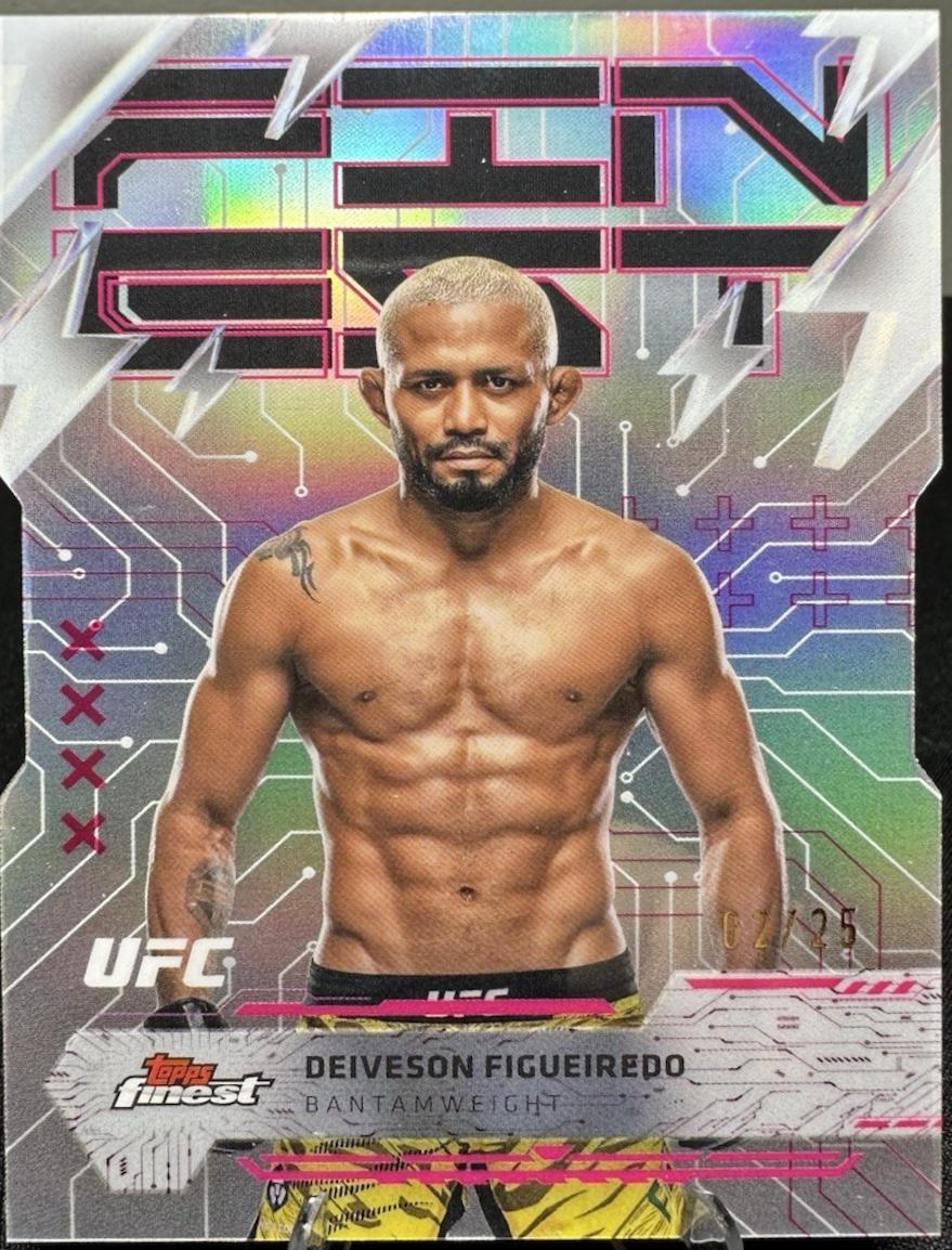 Deiveson Figueiredo 2025 Topps Finest UFC Base Rare #207 Die-Cut Refractor