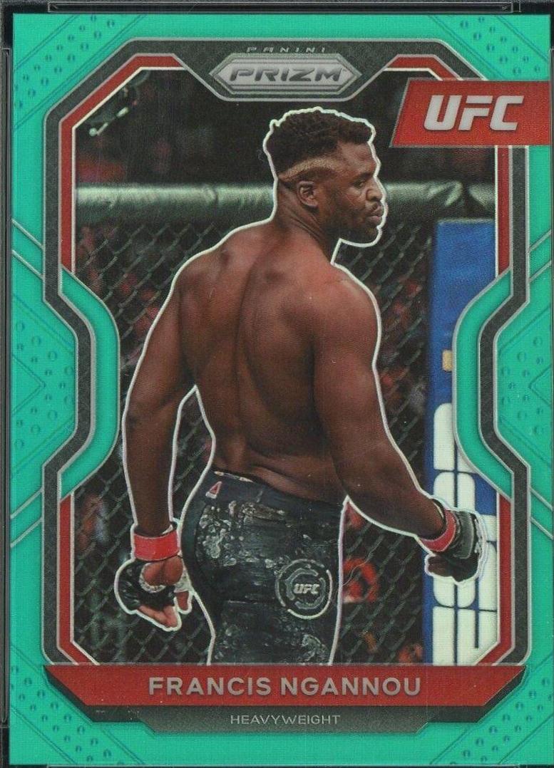 Francis Ngannou 2021 Panini Prizm UFC Base #52 Teal