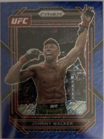 Johnny Walker 2023 Panini Prizm UFC Base #169 Blue Shimmer