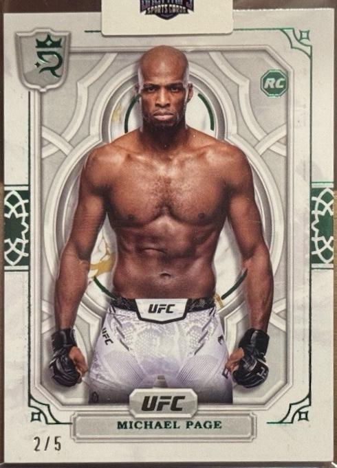 Michael Page 2024 Topps Royalty UFC Base #48 Green