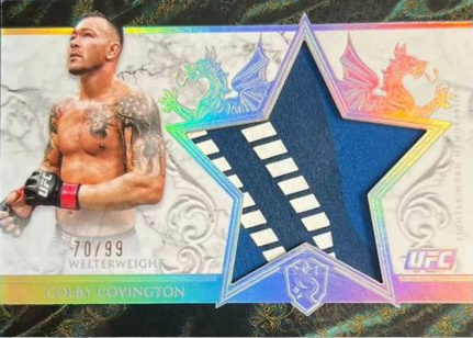 Colby Covington 2025 Topps Royalty UFC Star Relics #SR-CC Platinum