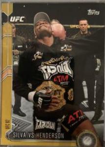 Anderson Silva 2015 Topps UFC Chronicles Base #175 Gold