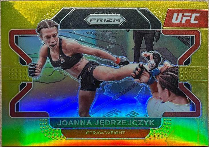 Joanna Jędrzejczyk 2022 Panini Prizm UFC Base #83 Gold