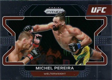 Michel Pereira 2022 Panini Prizm UFC Base #18 Black Shimmer