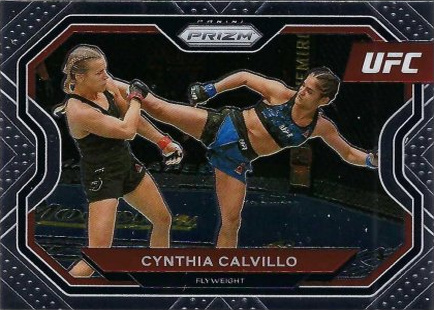Cynthia Calvillo 2021 Panini Prizm UFC Base #146 Green Pulsar