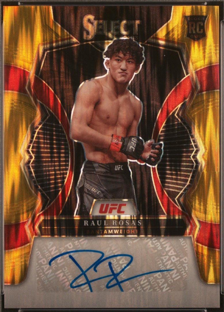 Raul Rosas 2023 Panini Select UFC Rookie Signatures #20 Gold Flash